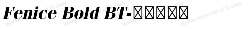 Fenice Bold BT字体转换